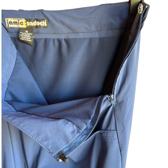 Jamie Sadock Dark Blue Lightweight Stretch Golf Multi-Pocket Skort w Flaws sz 16 - Picture 4 of 12